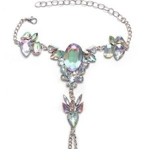 Crystal Anklet Boho Festival Beach Foot Jewelry